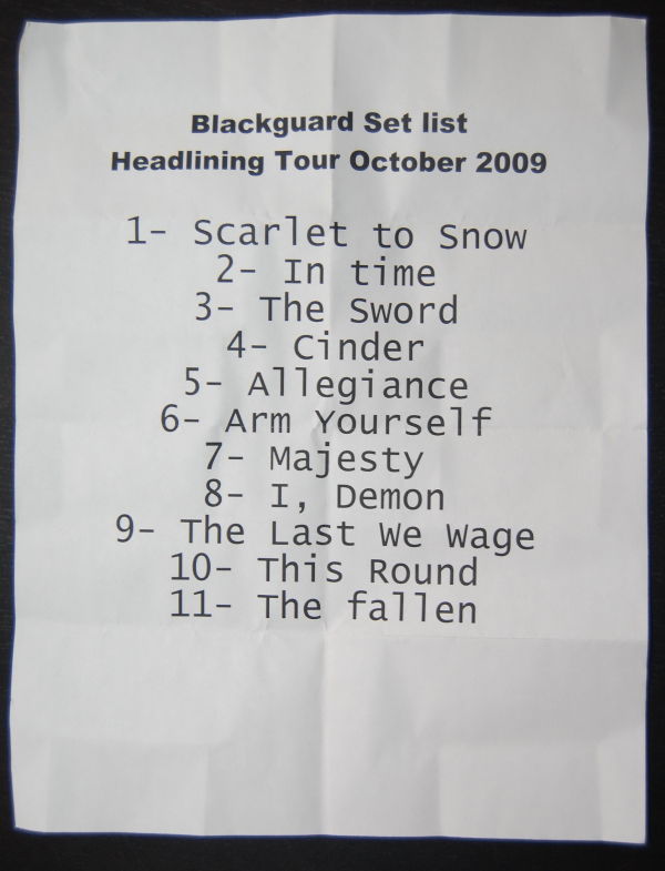 buffett 2008 setlists